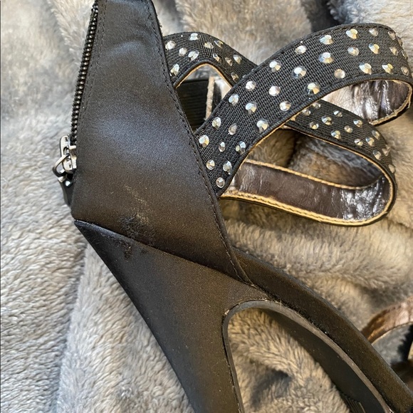 ~Mix No. 6~ Black rhinestone high heels. size: 6 - Picture 8 of 8